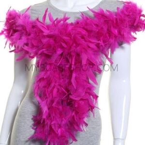 Real feather boa Hot Pink